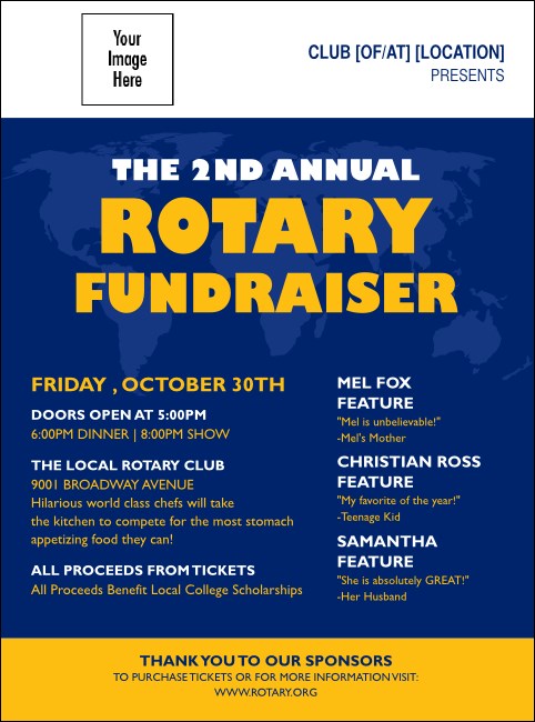 Rotary Club 2 Flyer Product Front