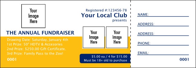 Rotary Club 2 Raffle Ticket 2