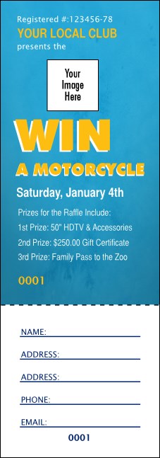 Rotary World Water Color Raffle Ticket